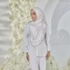 IRIS SQUARE HIJAB in Radiant Serenity (GOLD)