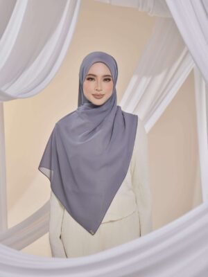Qalbu Shawl in Ash Grey