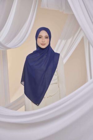 mayang0811 180 Qalbu Shawl in Dark Blue