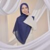 Qalbu Shawl in Dark Blue