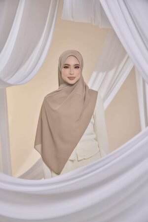 mayang0811 202 Qalbu Shawl in Smoky Taupe