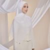 Qalbu Shawl in Creamy White