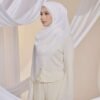 Qalbu Shawl in Off White