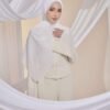 Qalbu Shawl in Creamy White