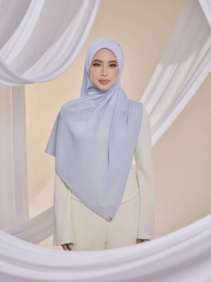 Qalbu Shawl in Dusty Blue