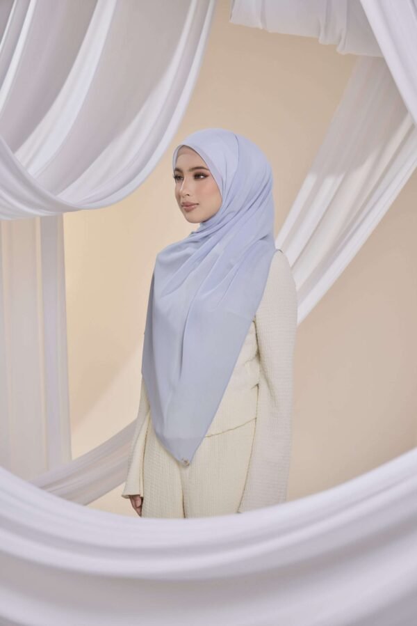 Qalbu Shawl in Dusty Blue