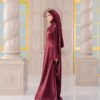 SAMARA ABAYA in Maroon Burgundy