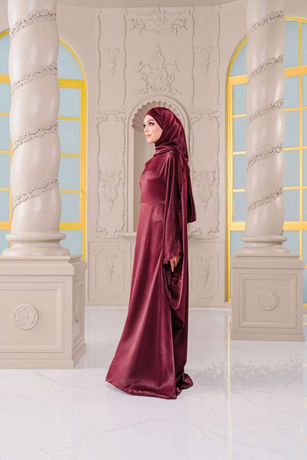 SAMARA ABAYA in Maroon Burgundy