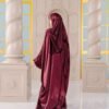 SAMARA ABAYA in Maroon Burgundy