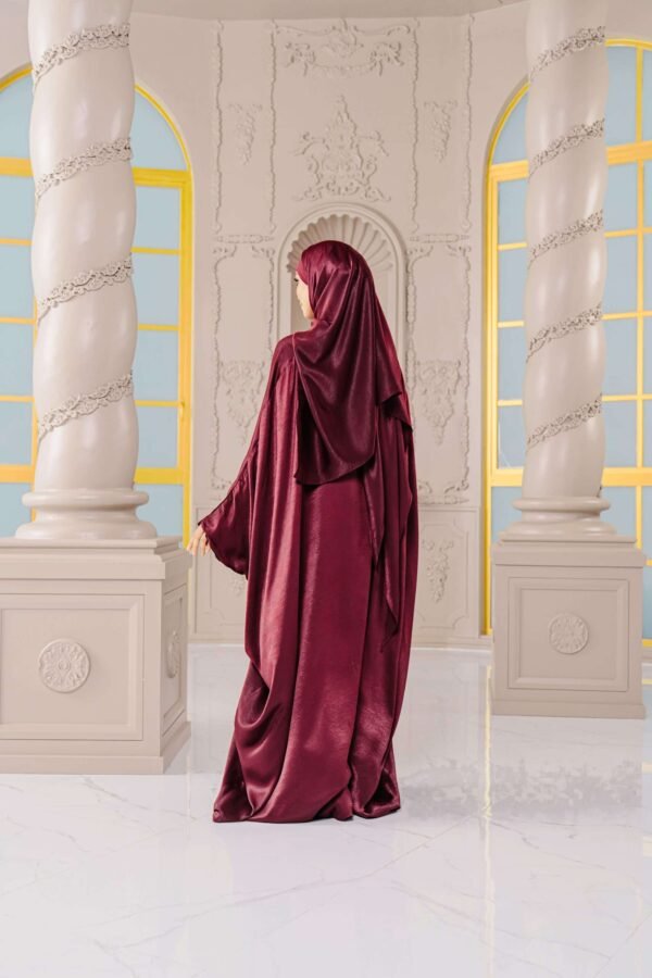 SAMARA ABAYA in Maroon Burgundy