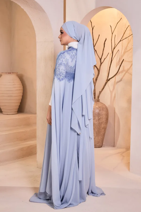 Amber Series in Dusty Blue