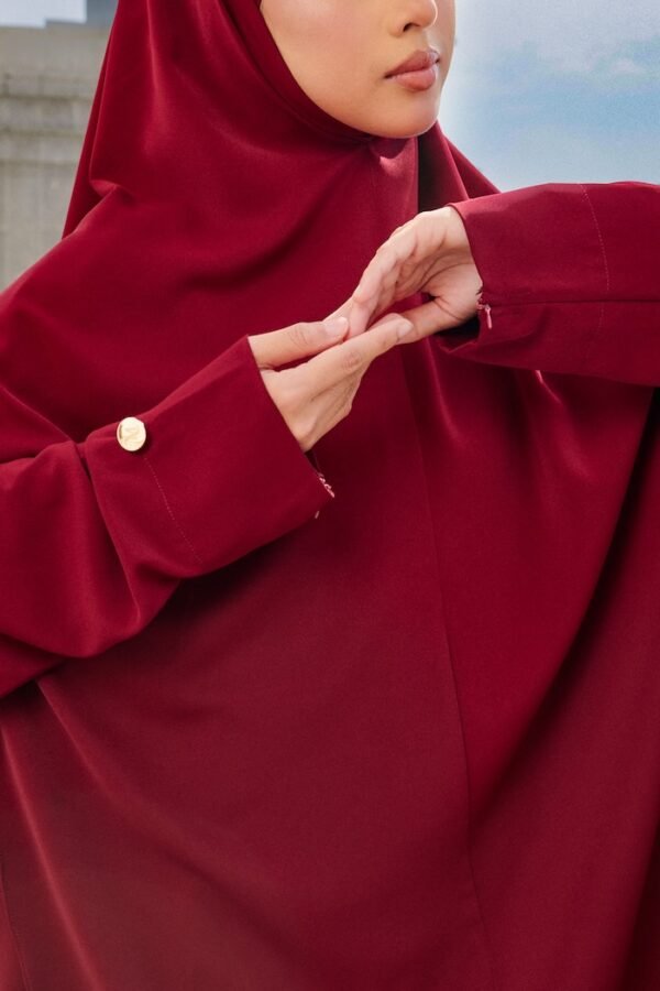 Al-Hayaa Series in Crimson Maroon