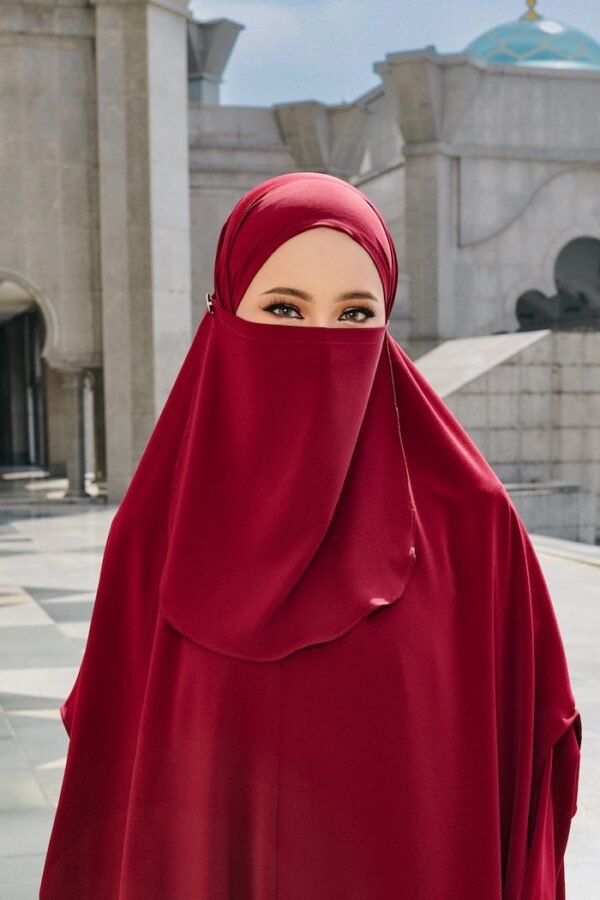 Al-Hayaa Series in Crimson Maroon