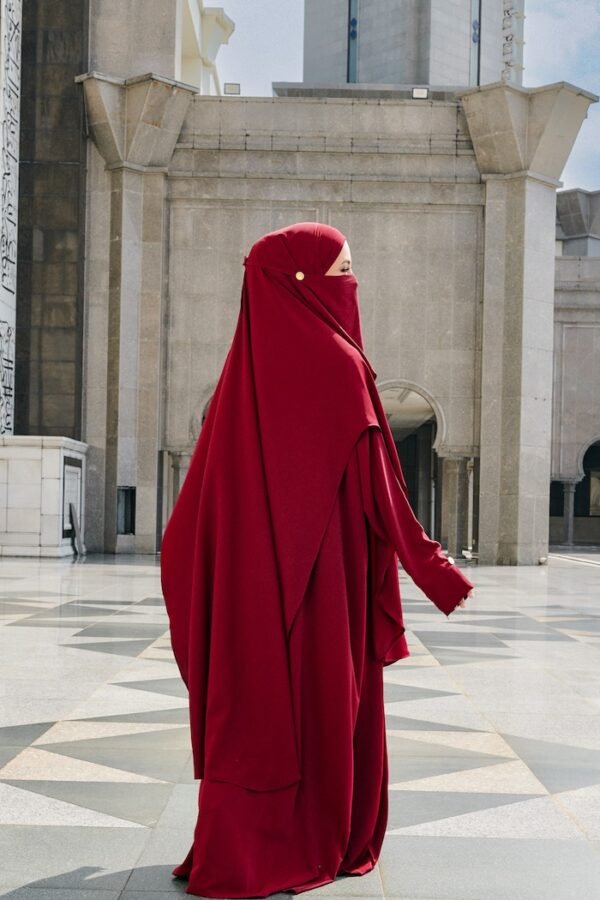 Al-Hayaa Series in Crimson Maroon