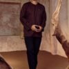 Dark Brown KURTA MALEEQ IN DARK BROWN