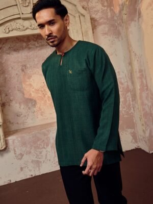 KURTA MALEEQ - EMERALD GREEN