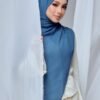 QALBU SHAWL SERIES - TEAL BLUE