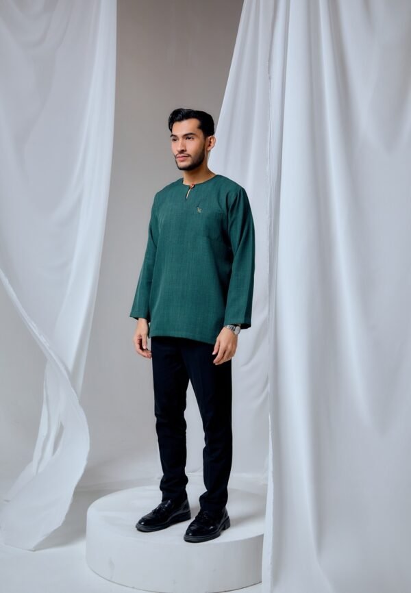 MAYANGBYANNTSYA0050512 KURTA MALEEQ IN EMERALD GREEN