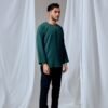 MAYANGBYANNTSYA0052514 KURTA MALEEQ IN EMERALD GREEN