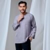 MAYANGBYANNTSYA0118 1580 KURTA MALEEQ IN DARK GREY