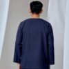 KURTA MALEEQ IN MIDNIGHT BLUE