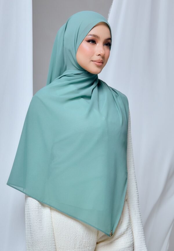 QALBU SHAWL SERIES - TEAL GREEN