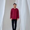 MAYANGBYANNTSYA0216160 KURTA MALEEQ IN DEEP MAROON