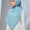 QALBU SHAWL SERIES - SOFT TEAL GREEN
