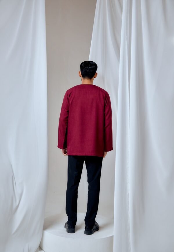 MAYANGBYANNTSYA0222166 KURTA MALEEQ IN DEEP MAROON
