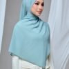QALBU SHAWL SERIES - SOFT TEAL GREEN