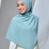 QALBU SHAWL SERIES - SOFT TEAL GREEN