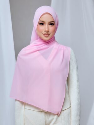 QALBU SHAWL SERIES - SOFT PINK
