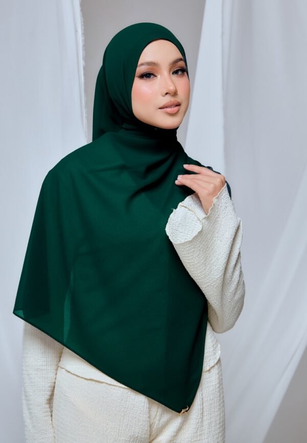 QALBU SHAWL SERIES - EMERALD GREEN