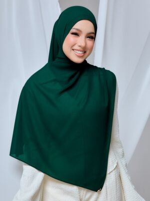 QALBU SHAWL SERIES - EMERALD GREEN
