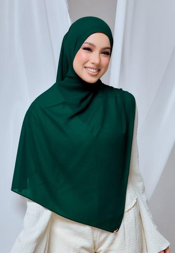 QALBU SHAWL SERIES - EMERALD GREEN