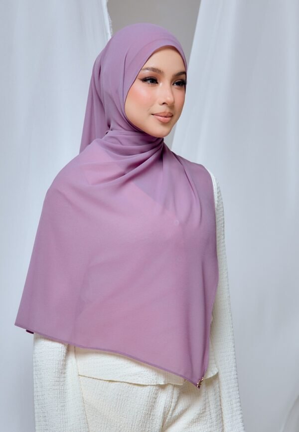 QALBU SHAWL SERIES - DARK LAVENDER