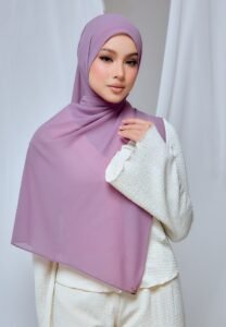 QALBU SHAWL SERIES - DARK LAVENDER