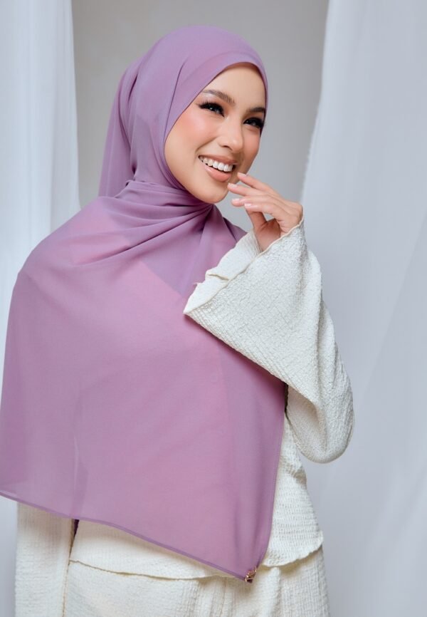 QALBU SHAWL SERIES - DARK LAVENDER