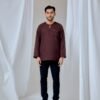 MAYANGBYANNTSYA03341343 KURTA MALEEQ IN DARK BROWN