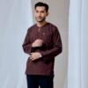 MAYANGBYANNTSYA03491358 KURTA MALEEQ IN DARK BROWN