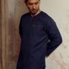 KURTA MALEEQ IN MIDNIGHT BLUE
