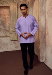 KURTA MALEEQ IN ROYAL LILAC