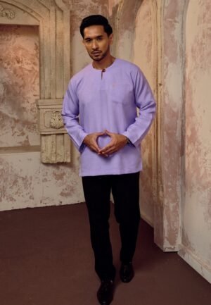 Royal Lilac KURTA MALEEQ IN ROYAL LILAC