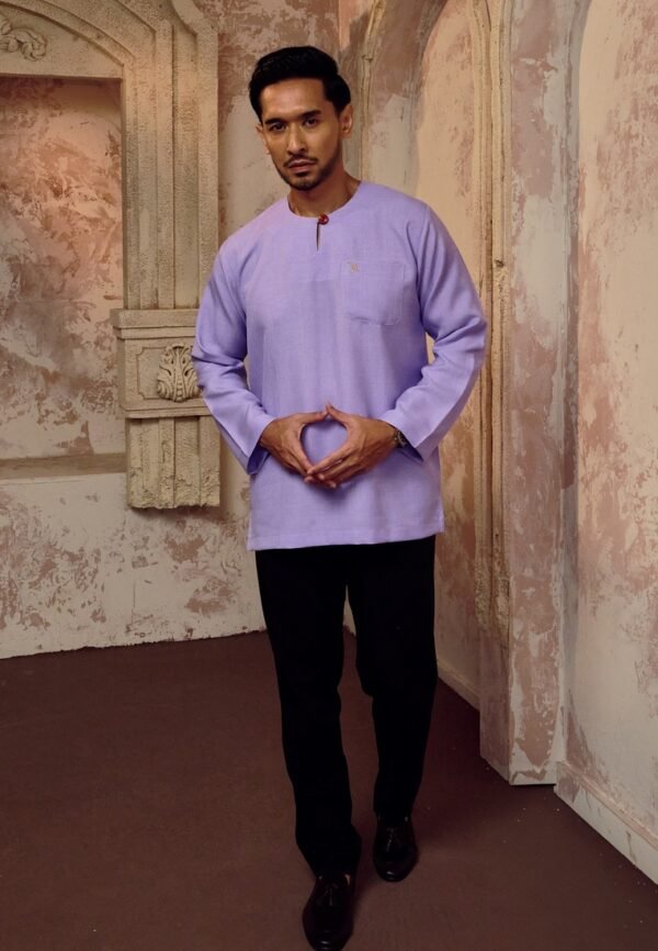 Royal Lilac KURTA MALEEQ IN ROYAL LILAC