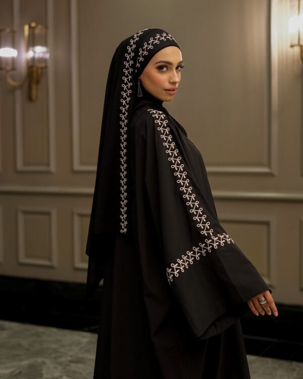 AMEERAT ABAYA SERIES in Midnight Noir