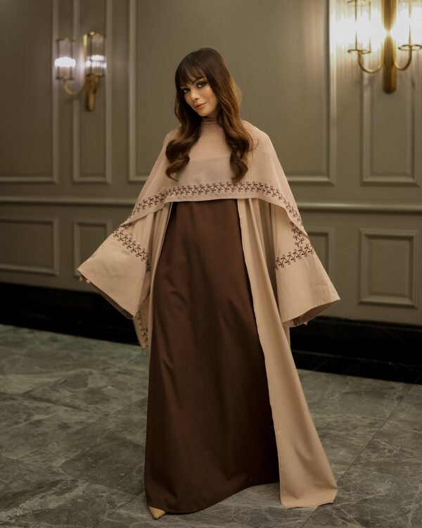 AMEERAT ABAYA SERIES in Sahara Latte