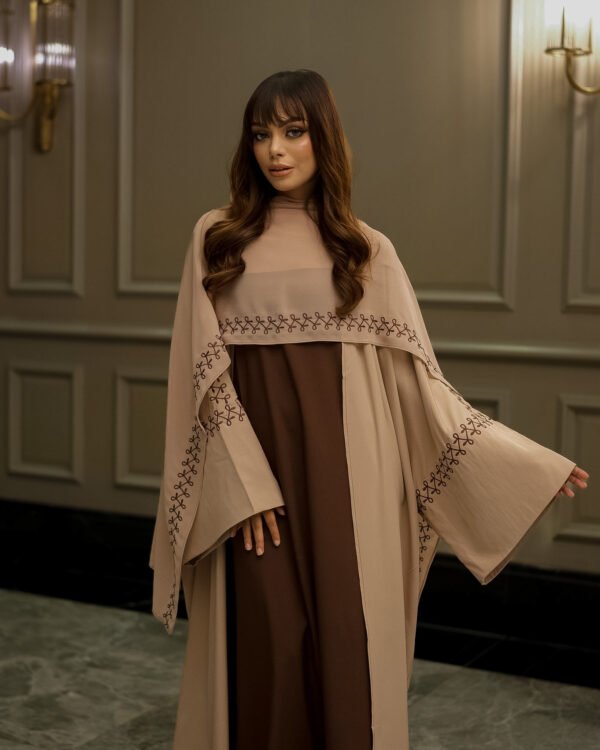 AMEERAT ABAYA SERIES in Sahara Latte